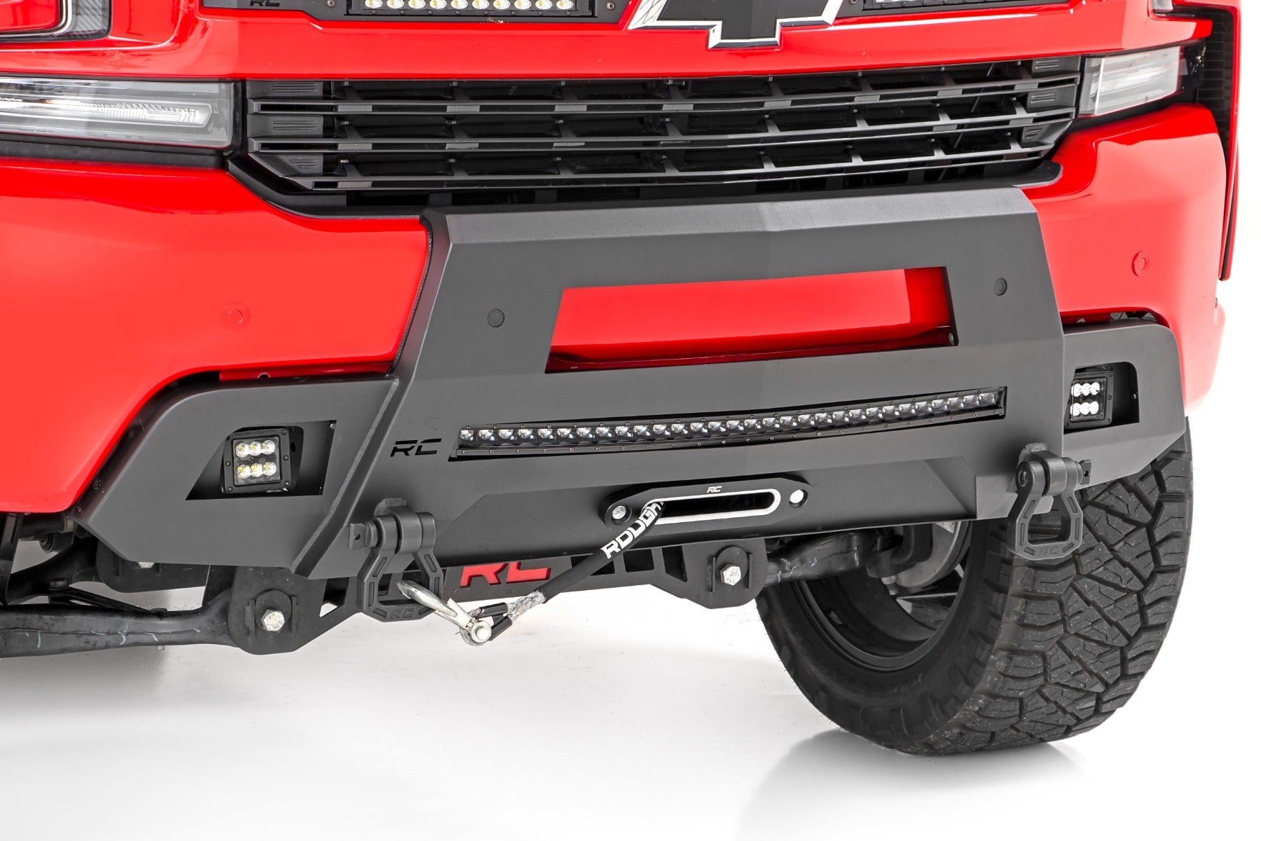 Rough Country 10805 Hidden Winch Bumper for 2019-2022 Chevy Silverado 1500 2WD / 4 WD