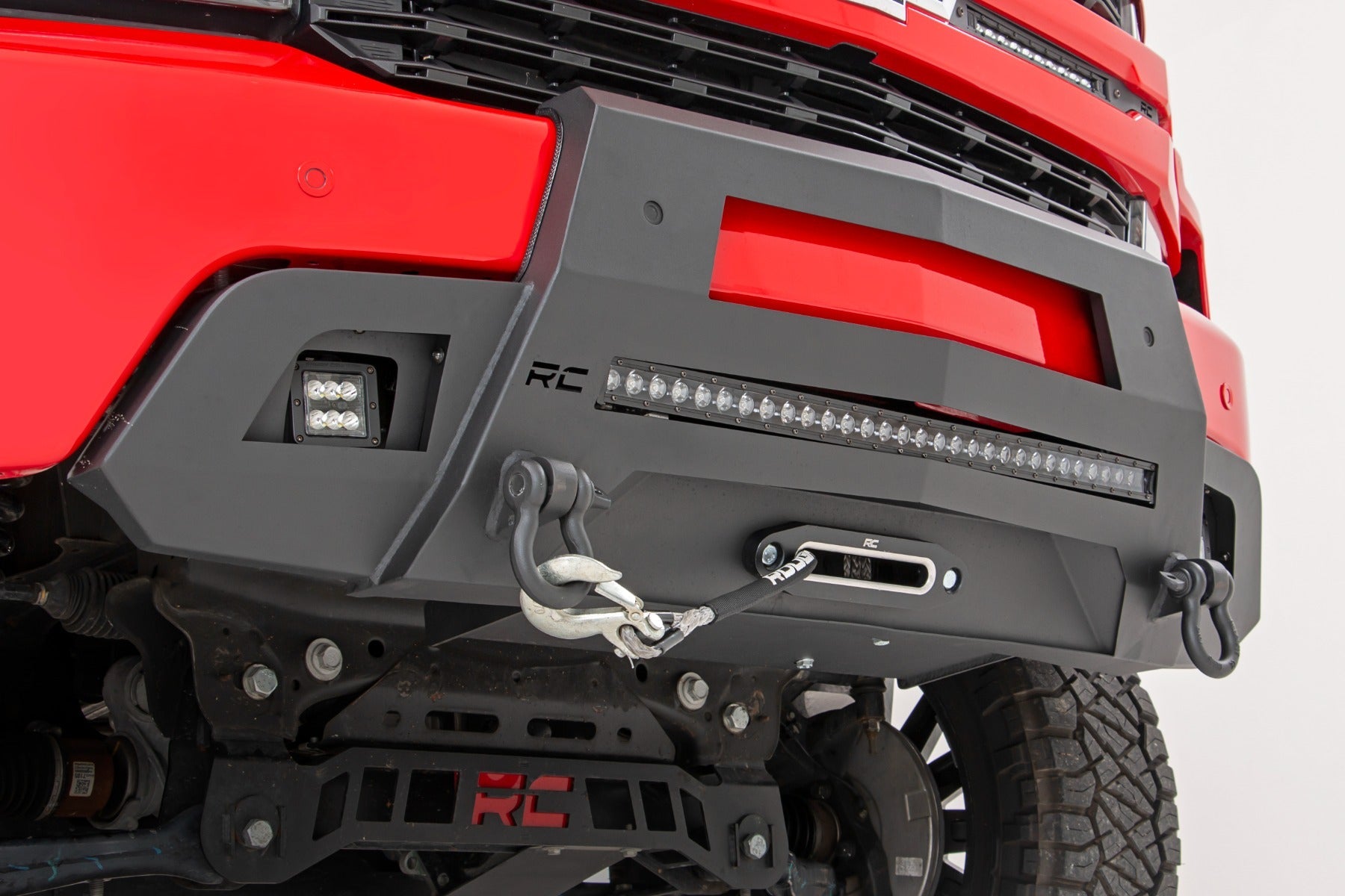 Rough Country 10805 Hidden Winch Bumper for 2019-2022 Chevy Silverado 1500 2WD / 4 WD