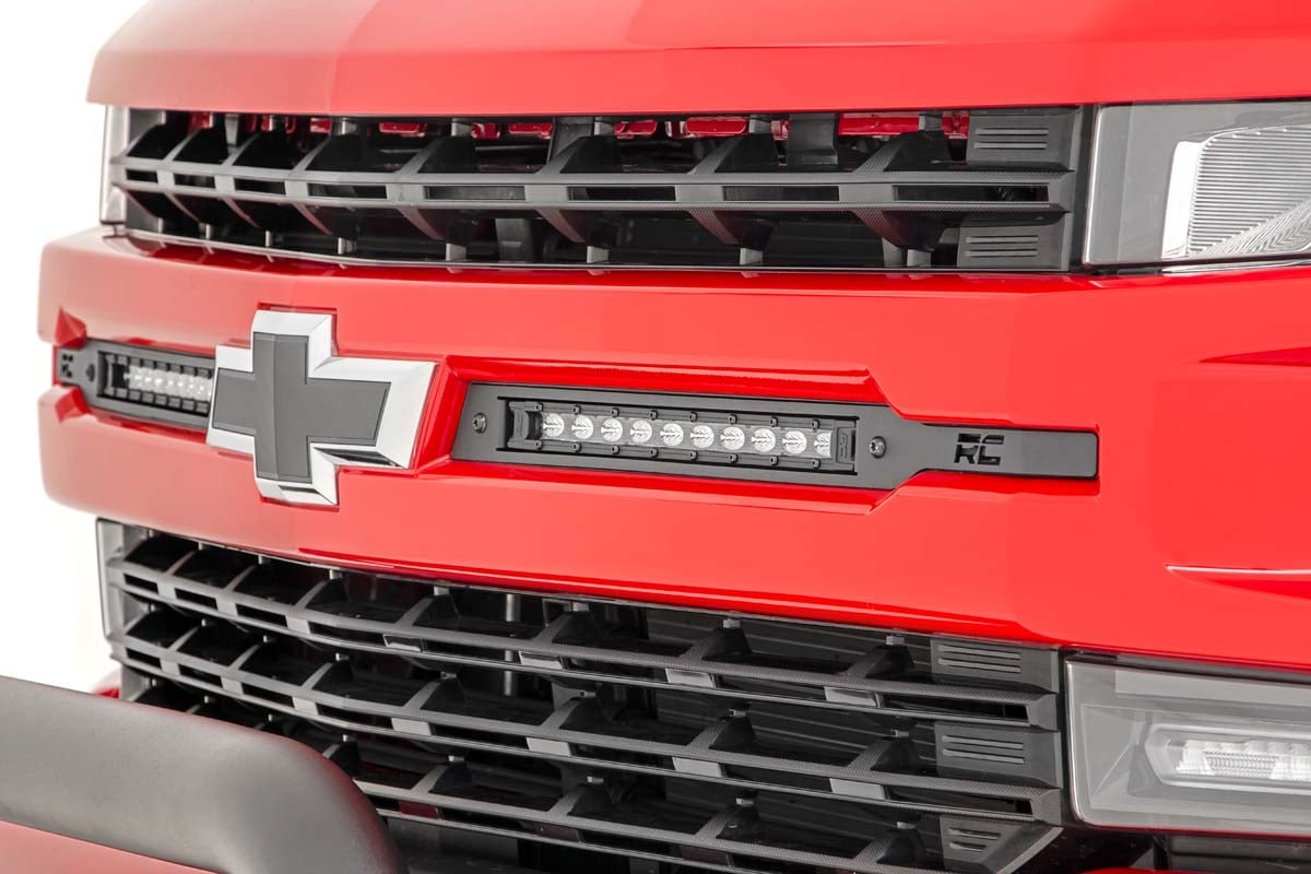 Rough Country Dual 10 inch LED Grille Kit for 2019-2022 Chevy Silverado 1500