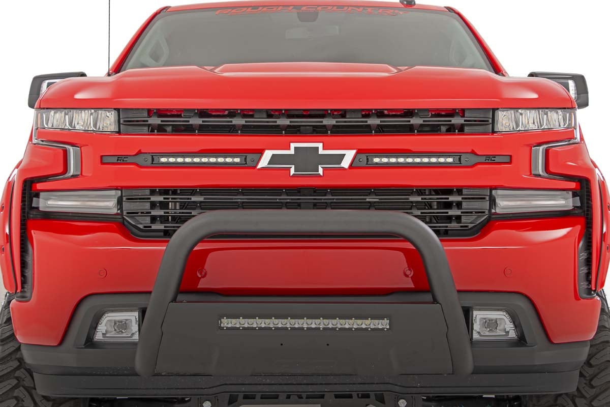 Rough Country Dual 10 inch LED Grille Kit for 2019-2022 Chevy Silverado 1500