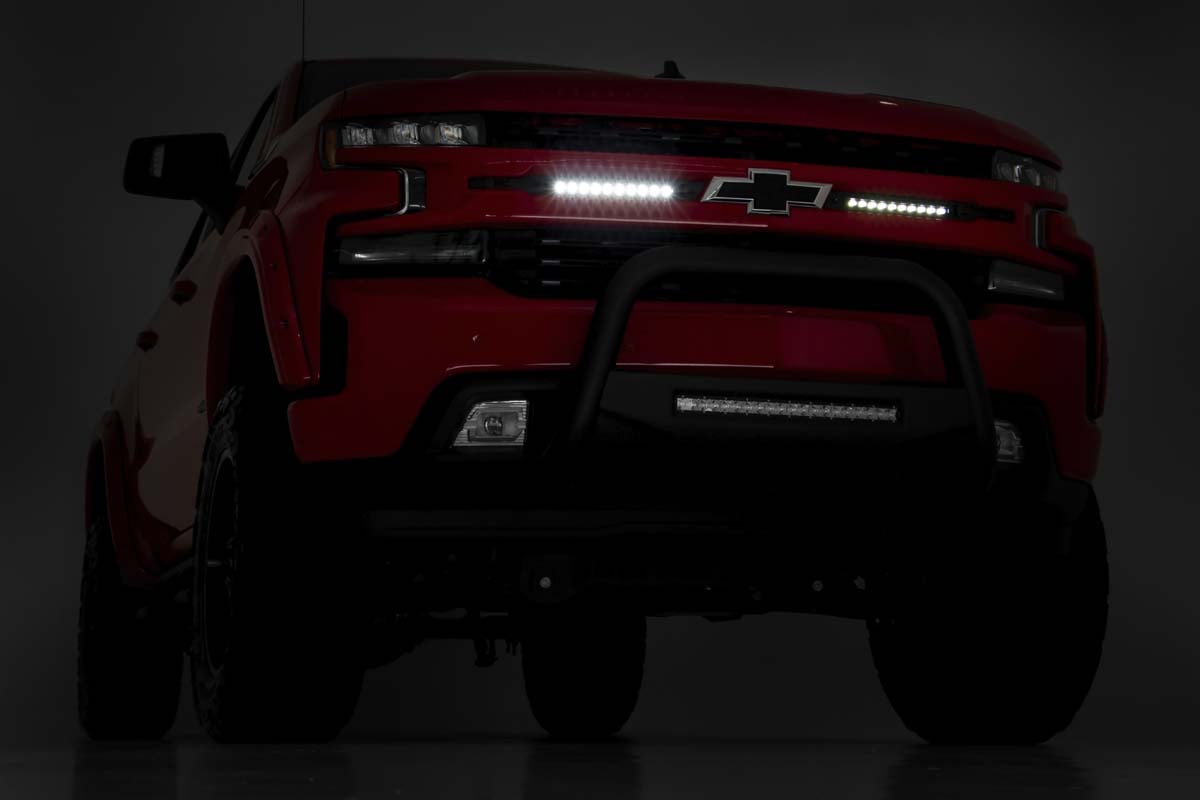Rough Country Dual 10 inch LED Grille Kit for 2019-2022 Chevy Silverado 1500