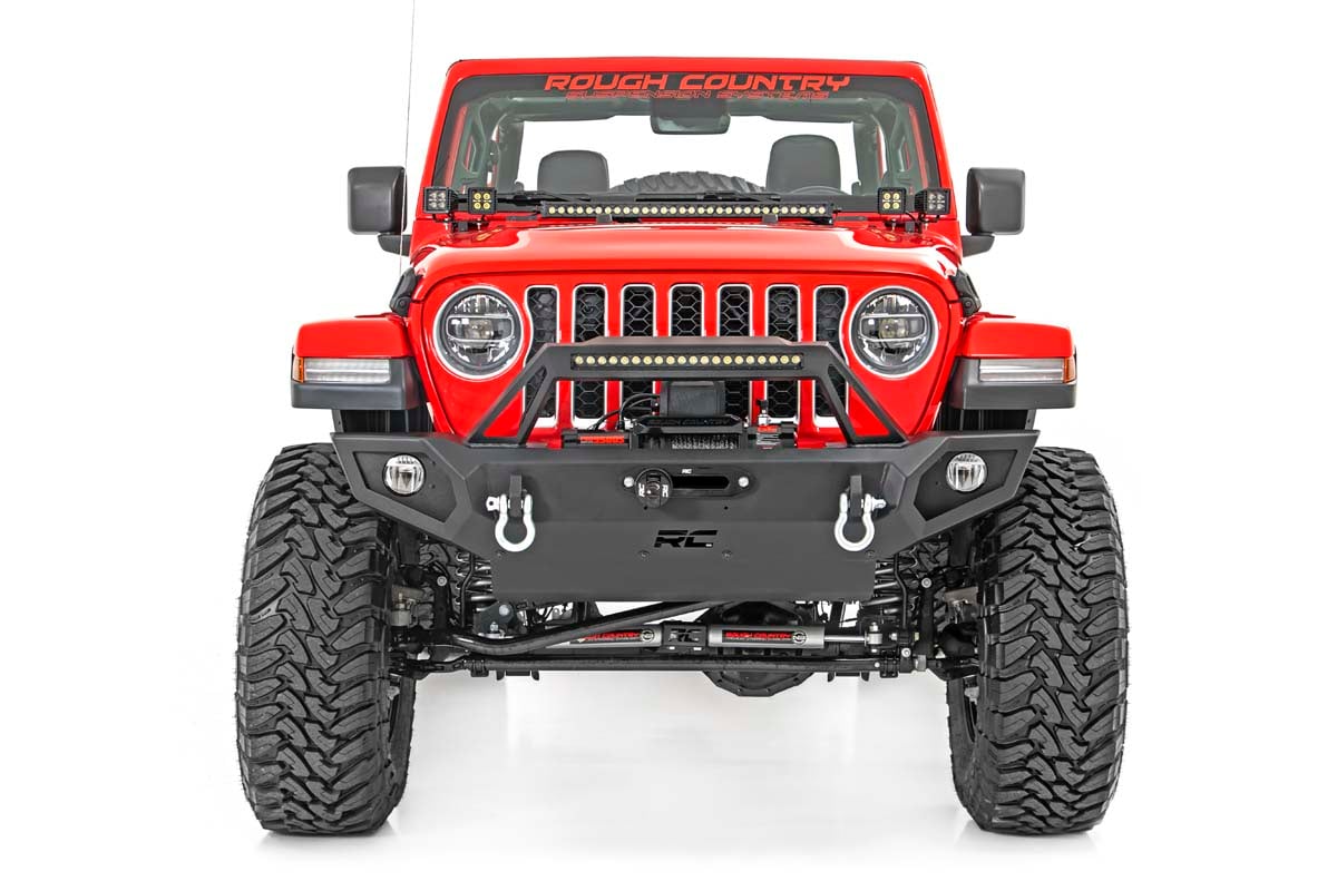 LED Light Kit | Quad | Cowl Mount | 2" Black | White DRL | Jeep Gladiator JT/Wrangler JL (18-26)