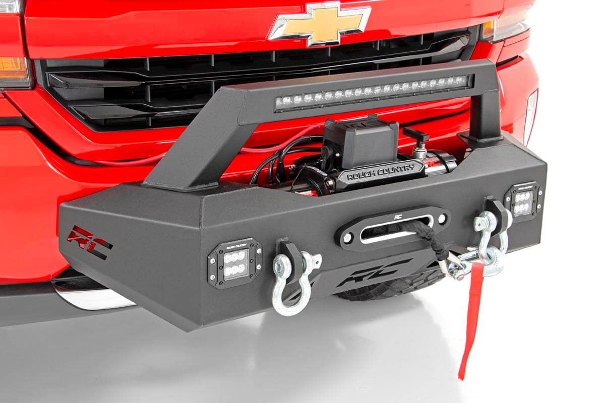 Rough Country 10761 EXO Winch Mount Kit for 2007-2018 Silverado 1500 2wd/4wd