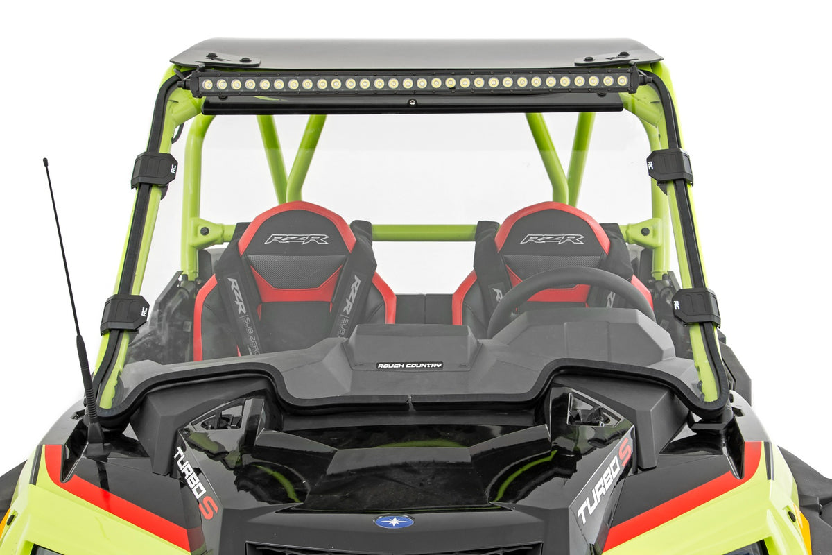 LED Light Kit | 30 Inch Curved | Front Bracket | Black Series | Polaris RZR Turbo S4