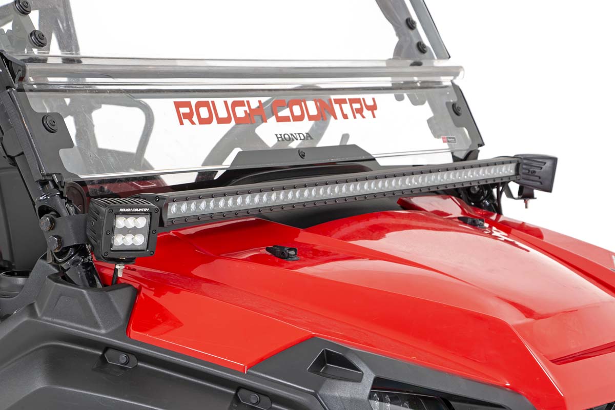 LED Light Kit | Cage Mount | 2" Black Pair | Honda Pioneer 1000