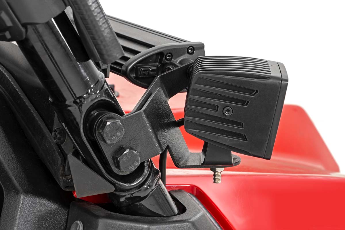 LED Light Kit | Cage Mount | 2" Black Pair | Honda Pioneer 1000