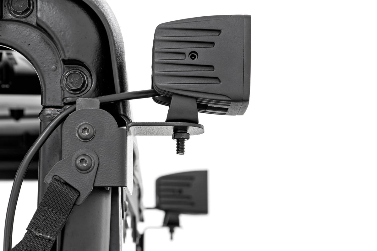 LED Light Kit | Rear Mount | 2" Black Pair | Spot | Polaris Ranger XP 1000