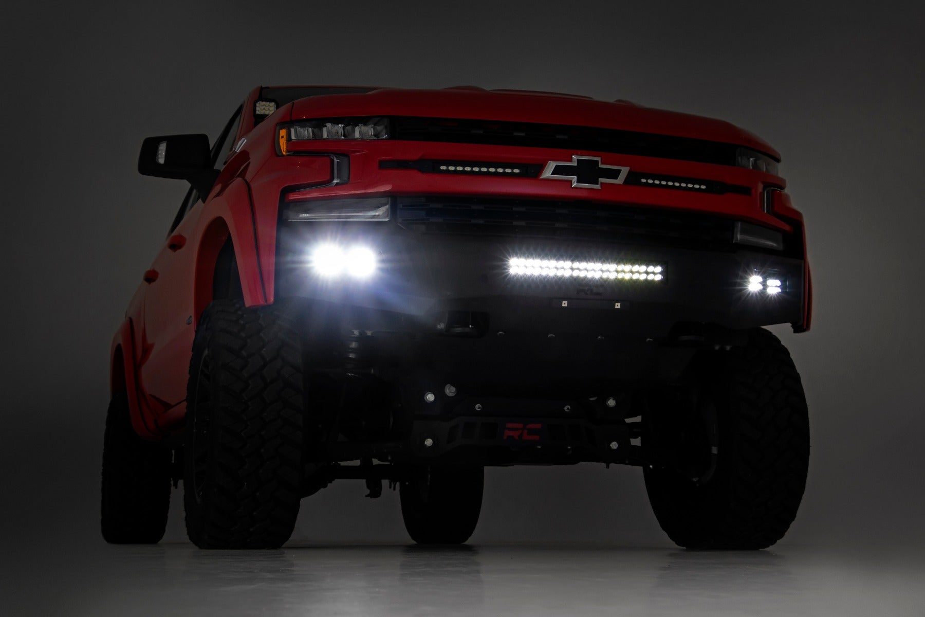Rough Country 10757A High Clearance LED Front Bumper for 2019-2022 Silverado 1500