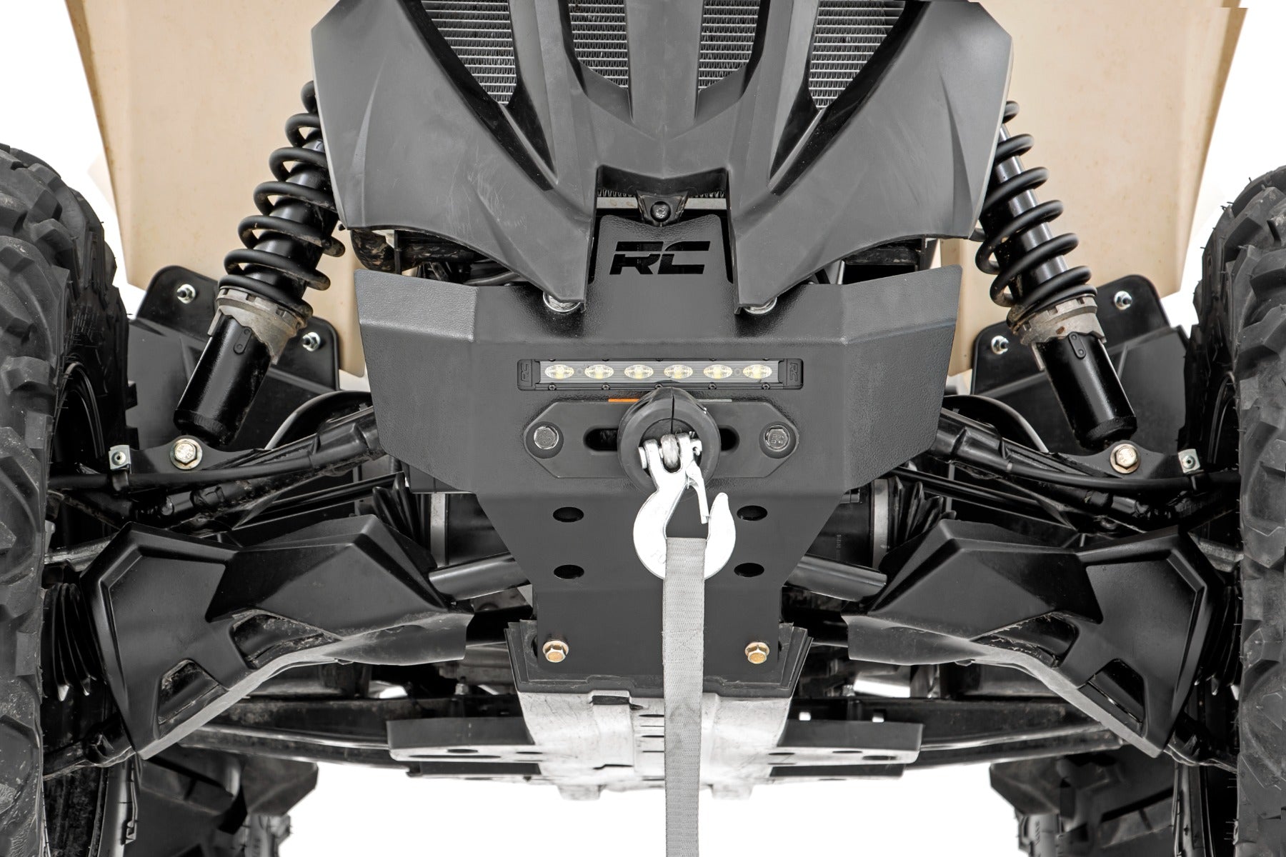 Winch Bumper | 4500-Lb Winch | Black Series LED | 6" Light | Can-Am Renegade 1000/Renegade 500