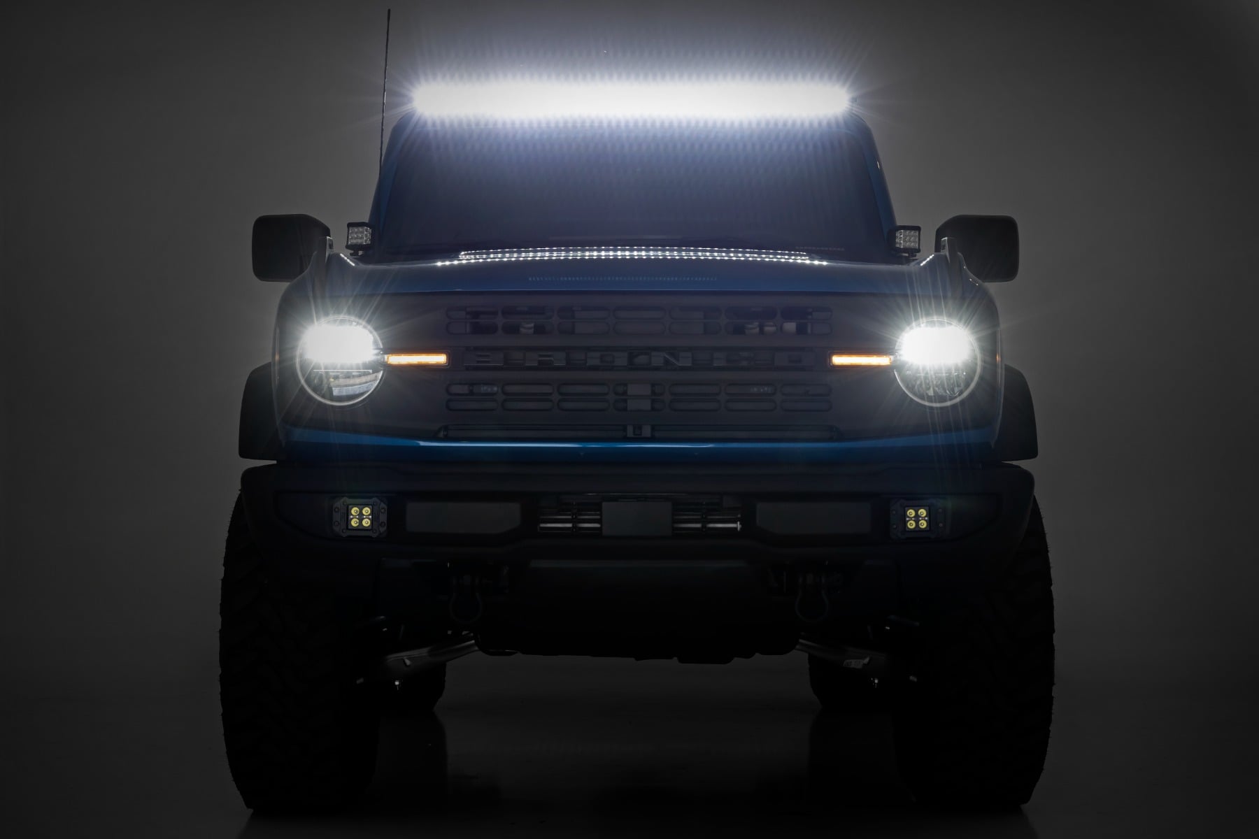 LED Light Kit | Upper Windshield | 50" Spectrum Single Row | Ford Bronco (21-26)