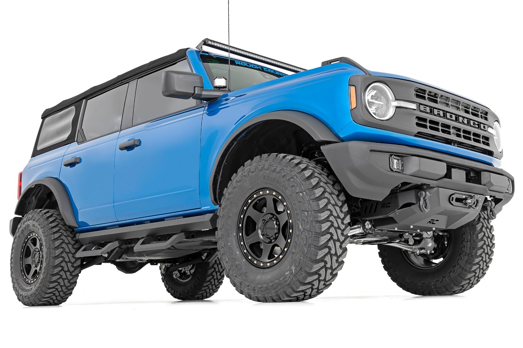 RC 3.5 Inch Lift Kit with performance M1R Reservoir Struts for 2021-2026 Ford Bronco
