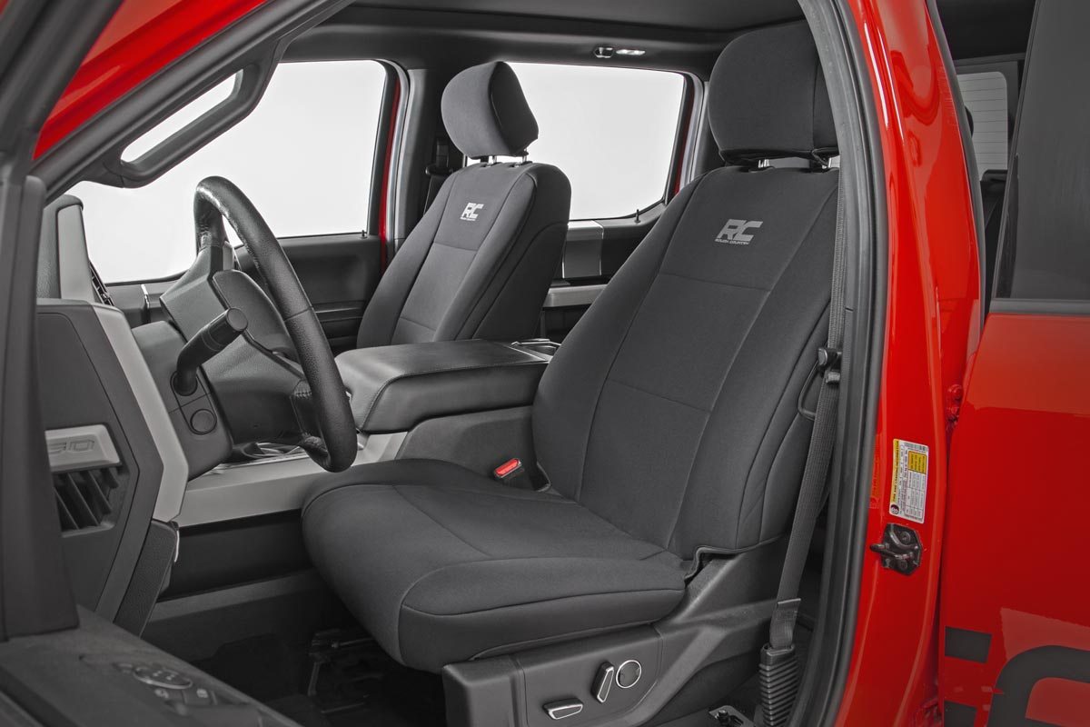Seat Covers | FR Bucket and RR Bench | Ford F-150/Lightning/F-250/F-350 (15-26)