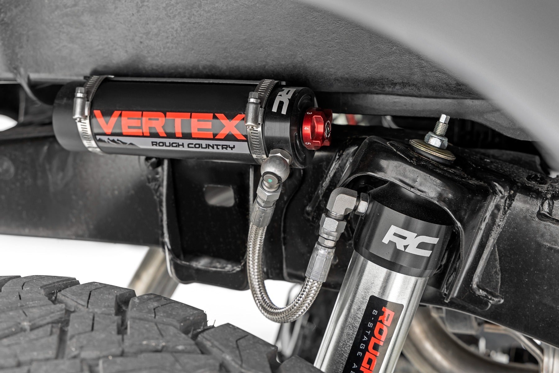 Rough Country 74252 Bolt On 3.5" Suspension Lift Kit for 2005-2023 Toyota Tacoma + Vertex Coilovers