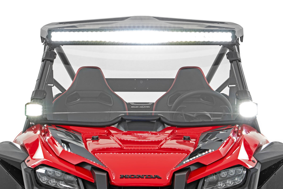 LED Light Kit | Front Mount | 40" Black Dual Row | White DRL | Honda Talon 1000