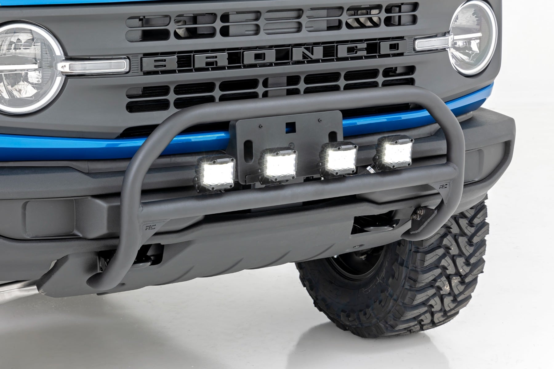 Nudge Bar | 4 Inch Round Led (x4) | Ford Bronco 4WD (2021-2026)