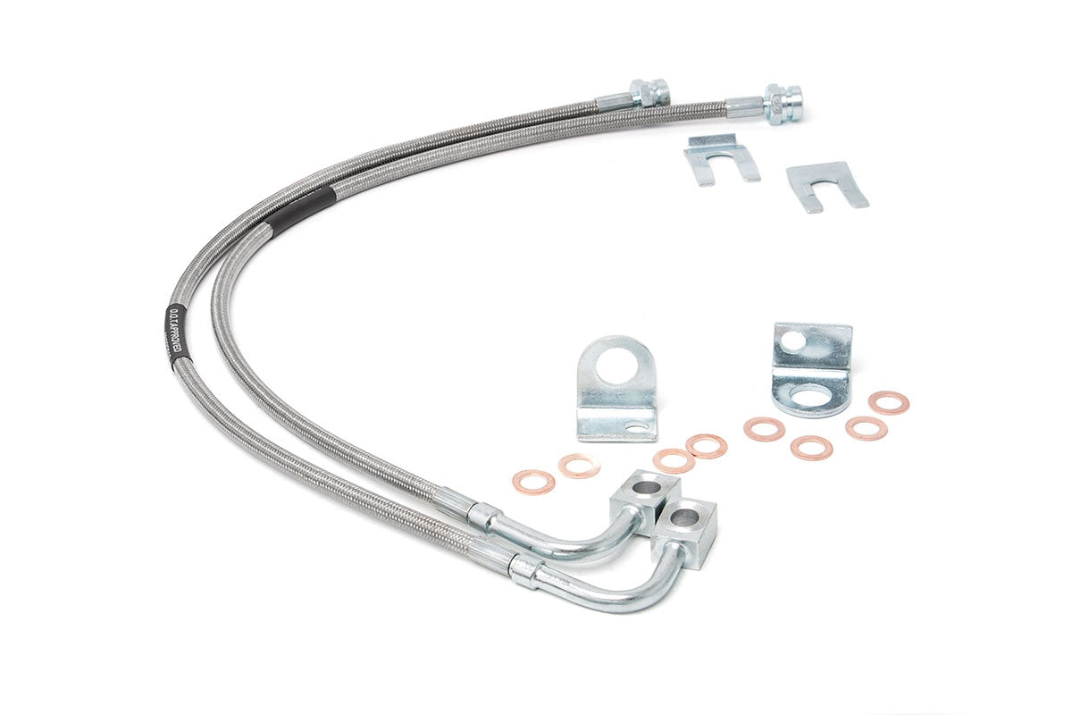 Brake Lines | Stainless | Rear | 4-6 Inch Lift | Jeep Wrangler JK/Wrangler Unlimited (07-18)