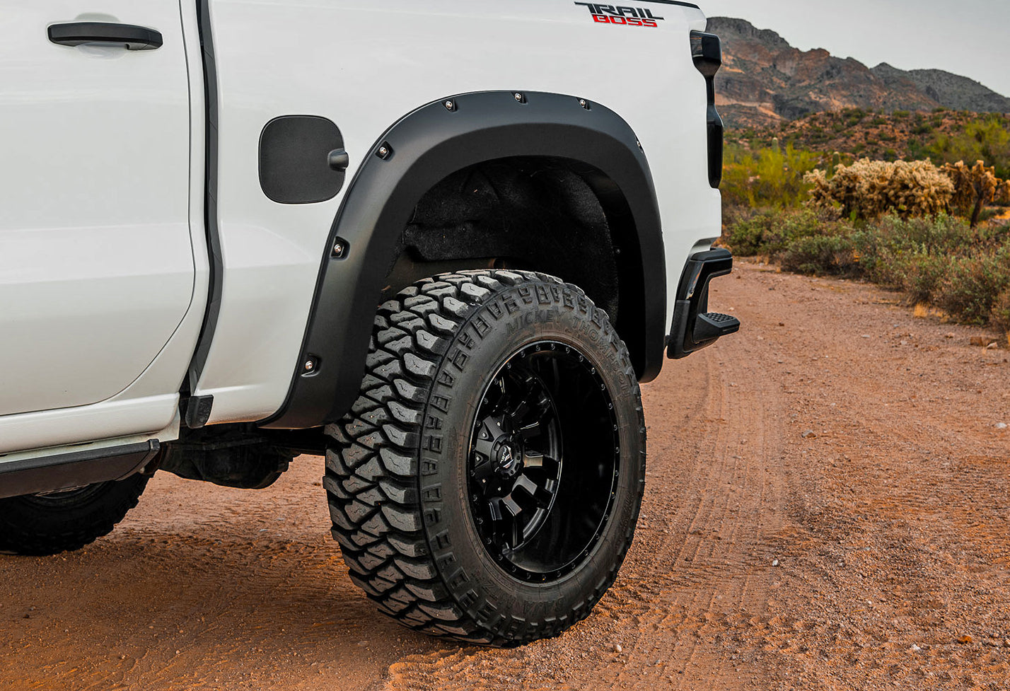 Pocket Fender Flares | GPA Graphite | Chevy Silverado 1500 2WD/4WD (22-26)