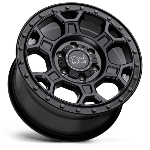 Black Rhino MIDHILL Matte Black W/ Gunmetal Bolts wheel view 2