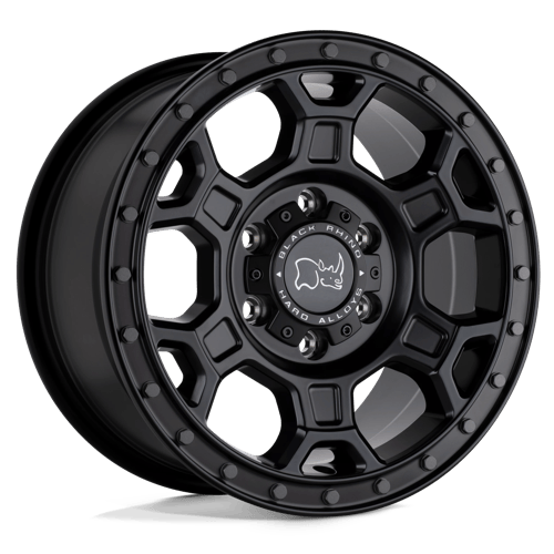 Black Rhino MIDHILL Matte Black W/ Gunmetal Bolts wheel