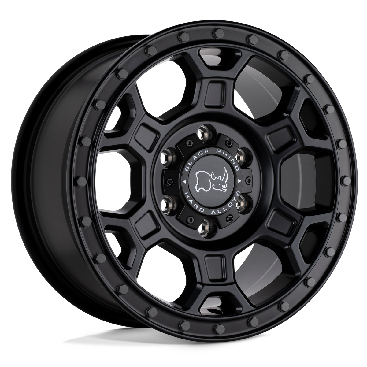 Black Rhino MIDHILL Matte Black W/ Gunmetal Bolts wheel view 3