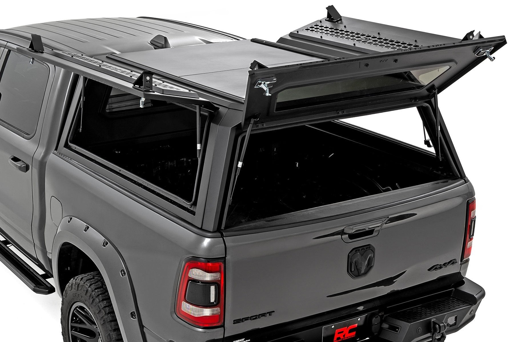 Rough Country Retractable Truck Bed Step for 2010-2018 Ram 1500