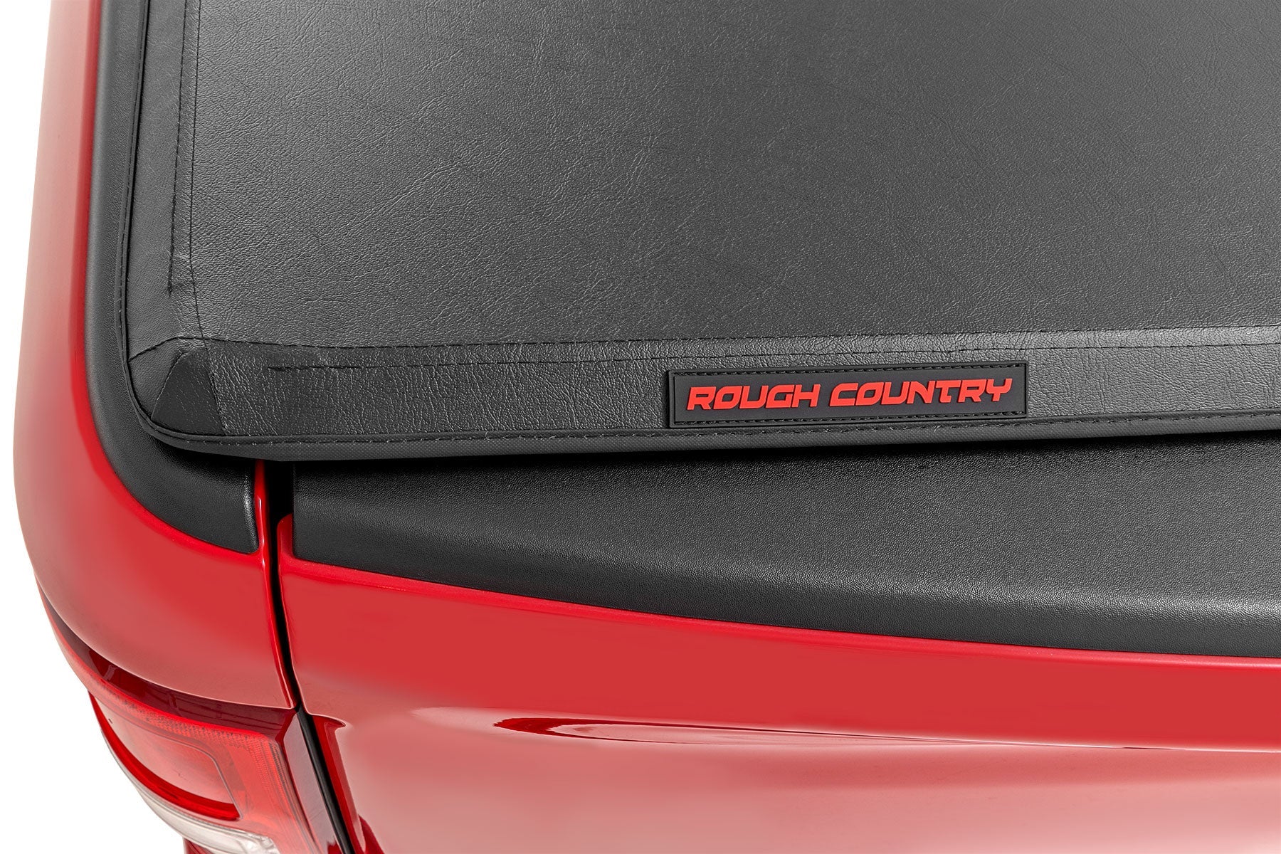 Rough Country 41307550 Tri-Fold Soft Tonneau Cover for 2019-2023 RAM 1500 & TRX (5'7" Bed)