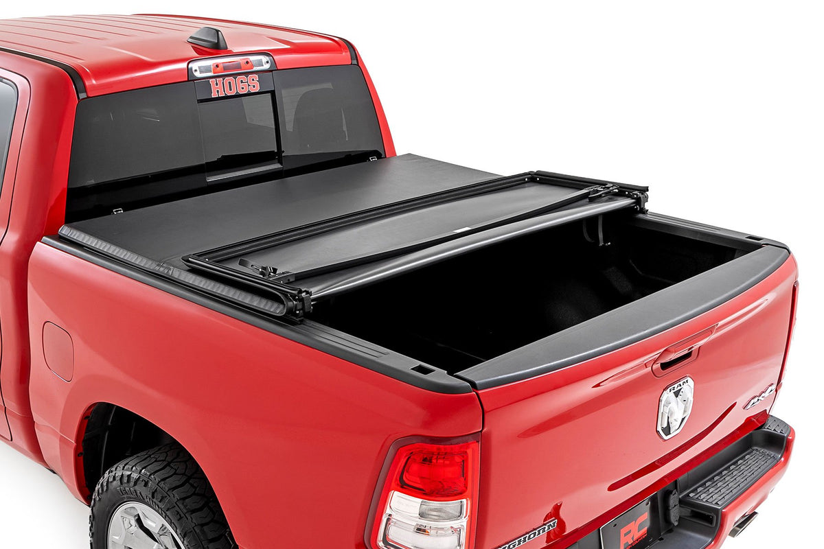 Soft Tri-Fold Bed Cover | 6'4" Bed | Ram 1500 (19-26)/1500 TRX (21-24)