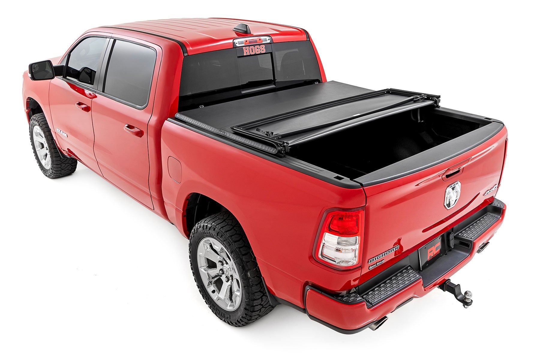 Rough Country 41307550 Tri-Fold Soft Tonneau Cover for 2019-2023 RAM 1500 & TRX (5'7" Bed)