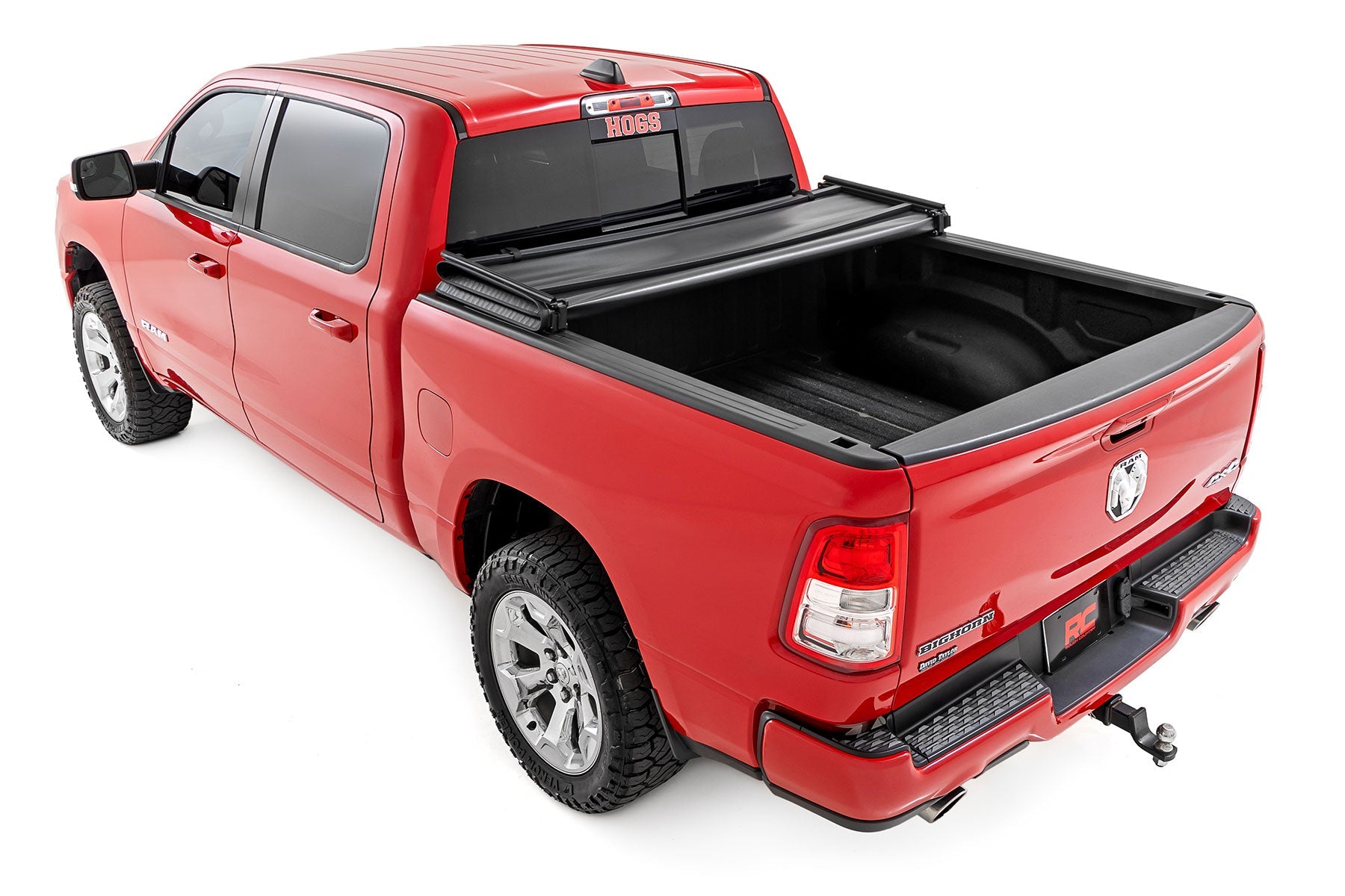Rough Country 41307550 Tri-Fold Soft Tonneau Cover for 2019-2023 RAM 1500 & TRX (5'7" Bed)