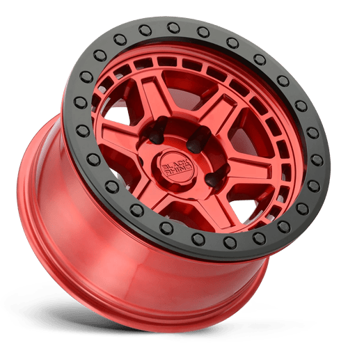 BR RENO 17X9 5X114 -18 71 CNDY RED BLK