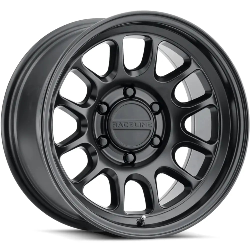 Raceline 958B Rogue 17X8.5 / 6X139.7 / 0mm Offset 106.1 Bore - Satin Black