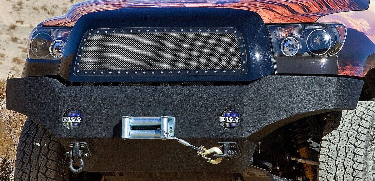 Body Armor 4x4 TN-19335 Full Width Winch Front Bumper for 2007-2013 Toyota Tundra Bolt on