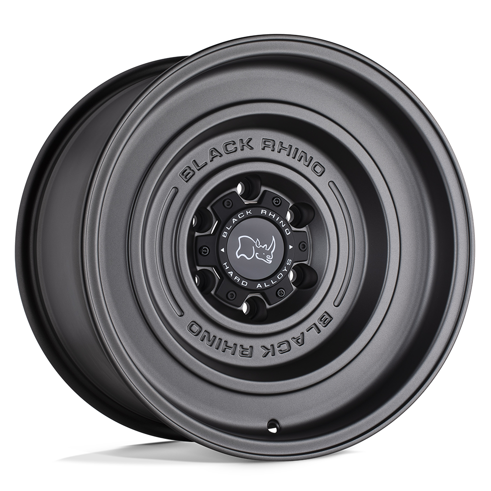 Black Rhino SOLID Matte Gun Black wheel view 3