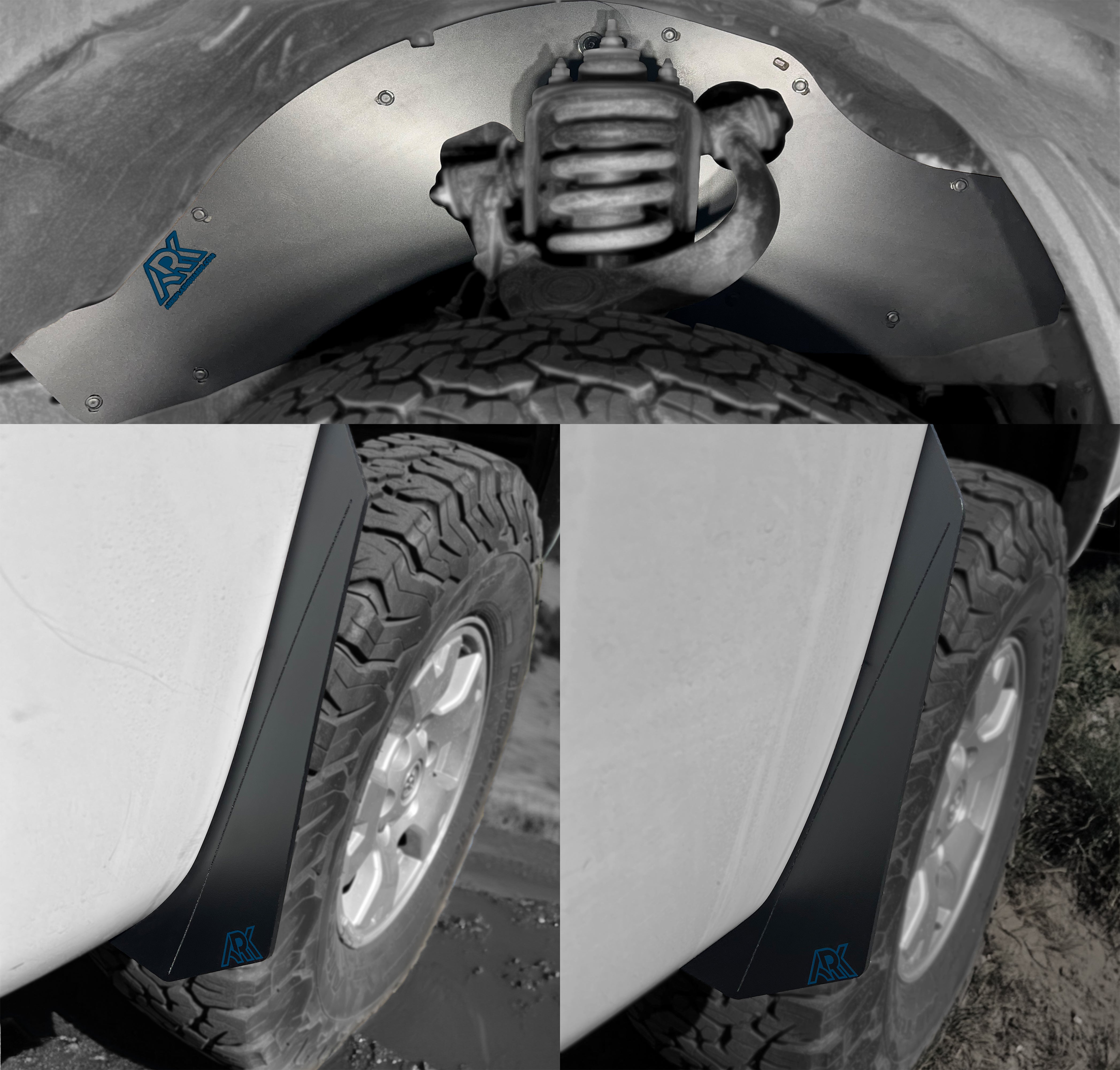 Ark Splash Guards 2020+ Toyota Highlander TriXPoly Micros Flares