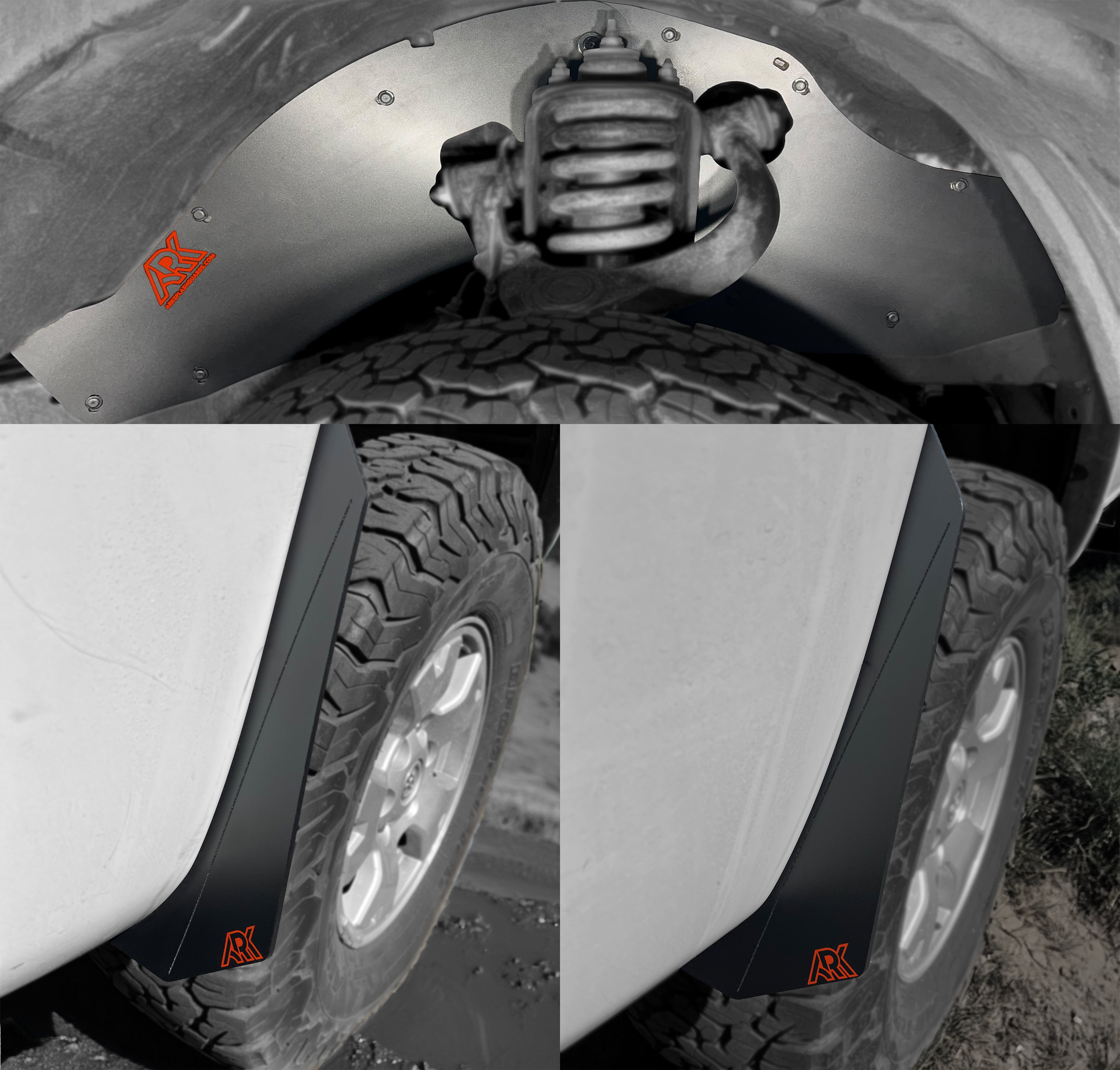 Ark Splash Guards 2020+ Toyota Highlander TriXPoly Micros Flares