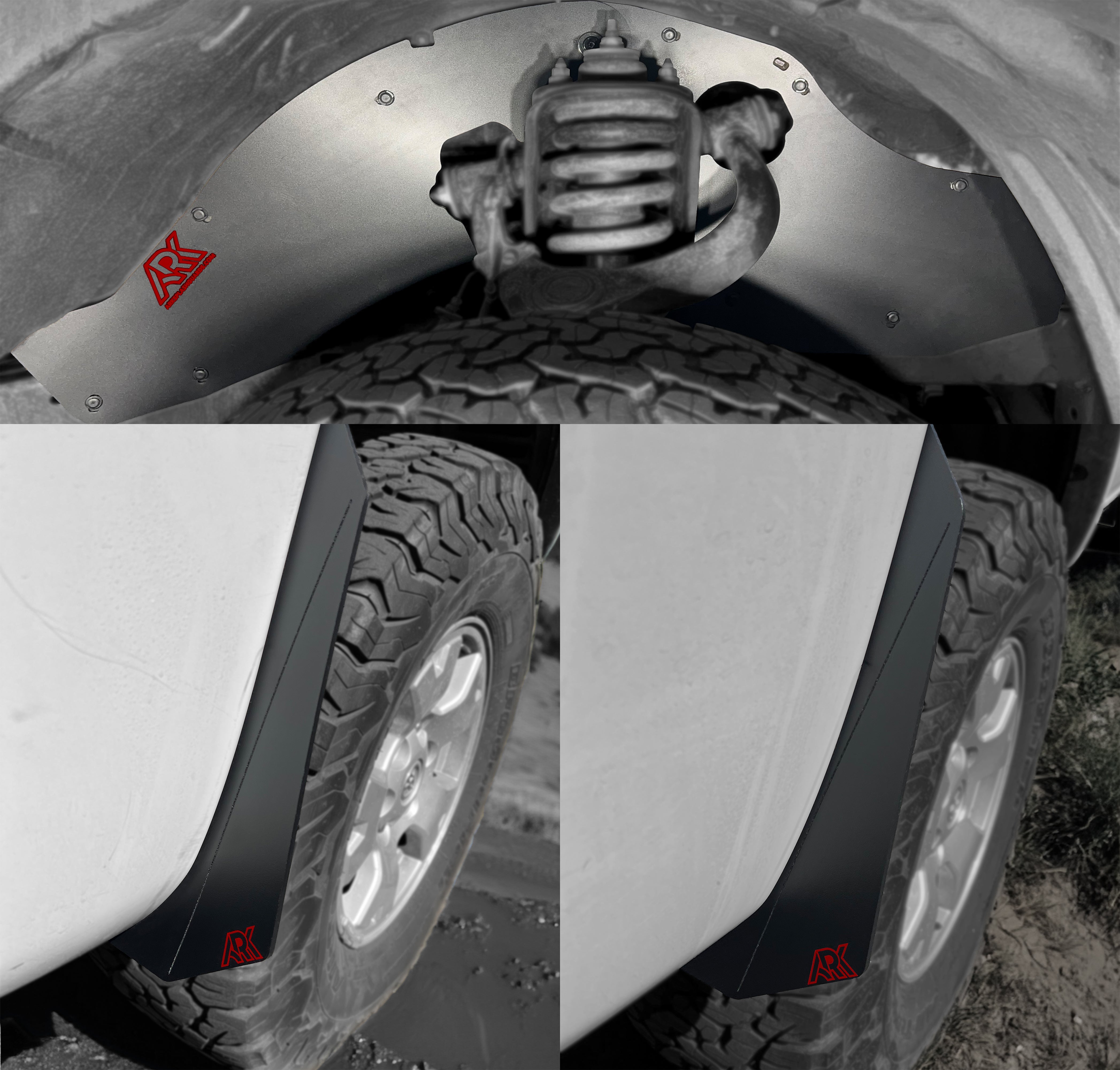Ark Splash Guards 2020+ Toyota Highlander TriXPoly Micros Flares