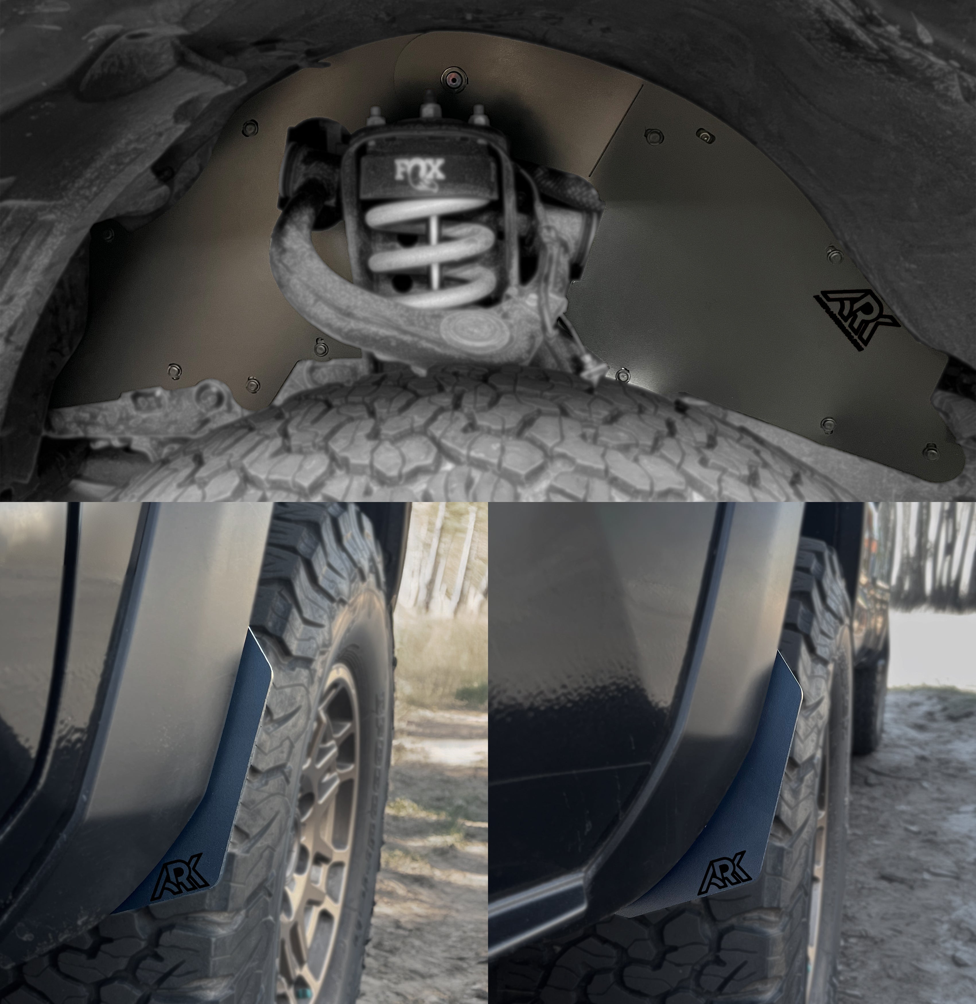 Ark Splash Guards 2020+ Toyota Highlander TriXPoly Micros Flares