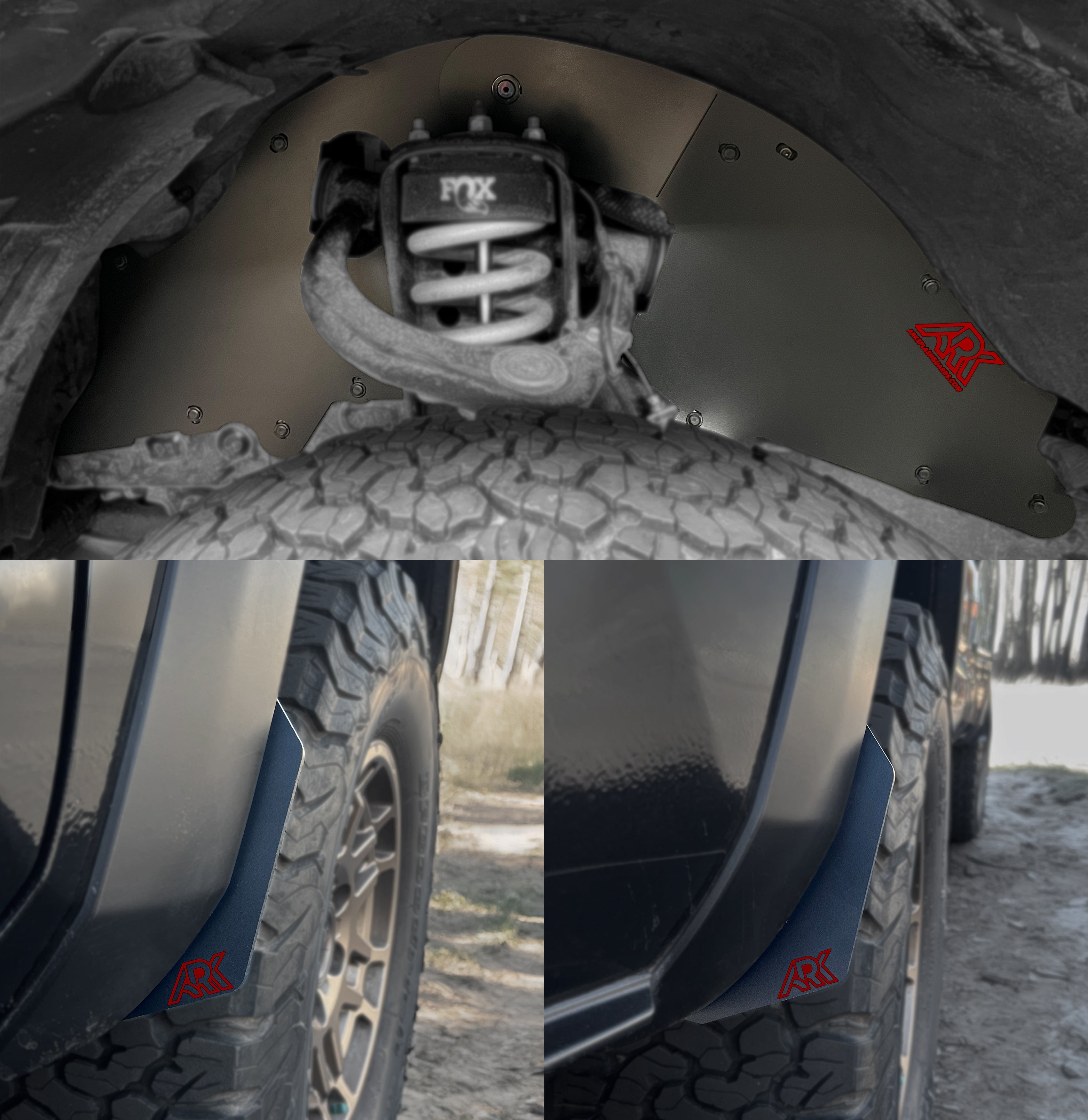 Ark Splash Guards 2020+ Toyota Highlander TriXPoly Micros Flares