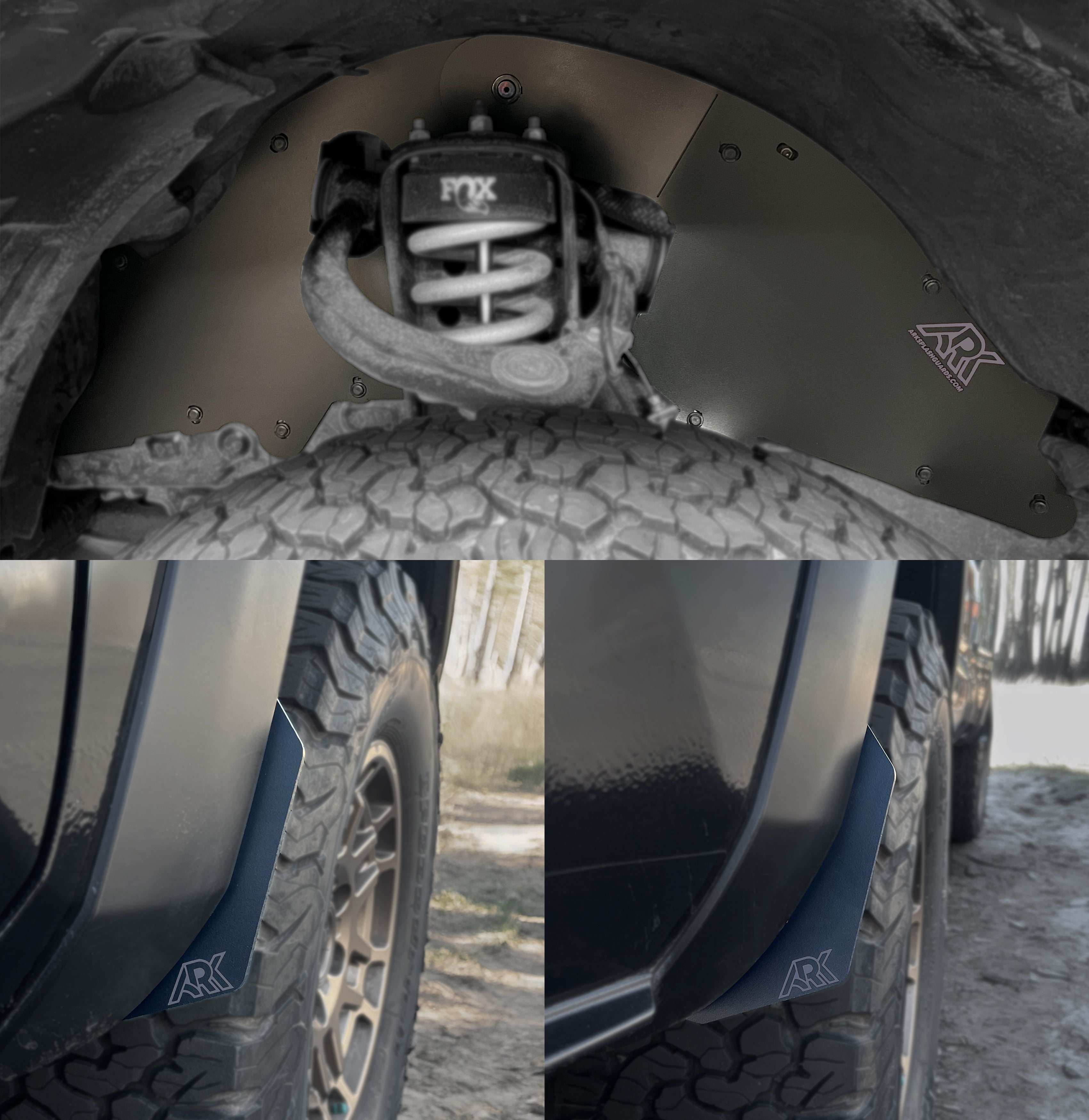 Ark Splash Guards 2020+ Toyota Highlander TriXPoly Micros Flares