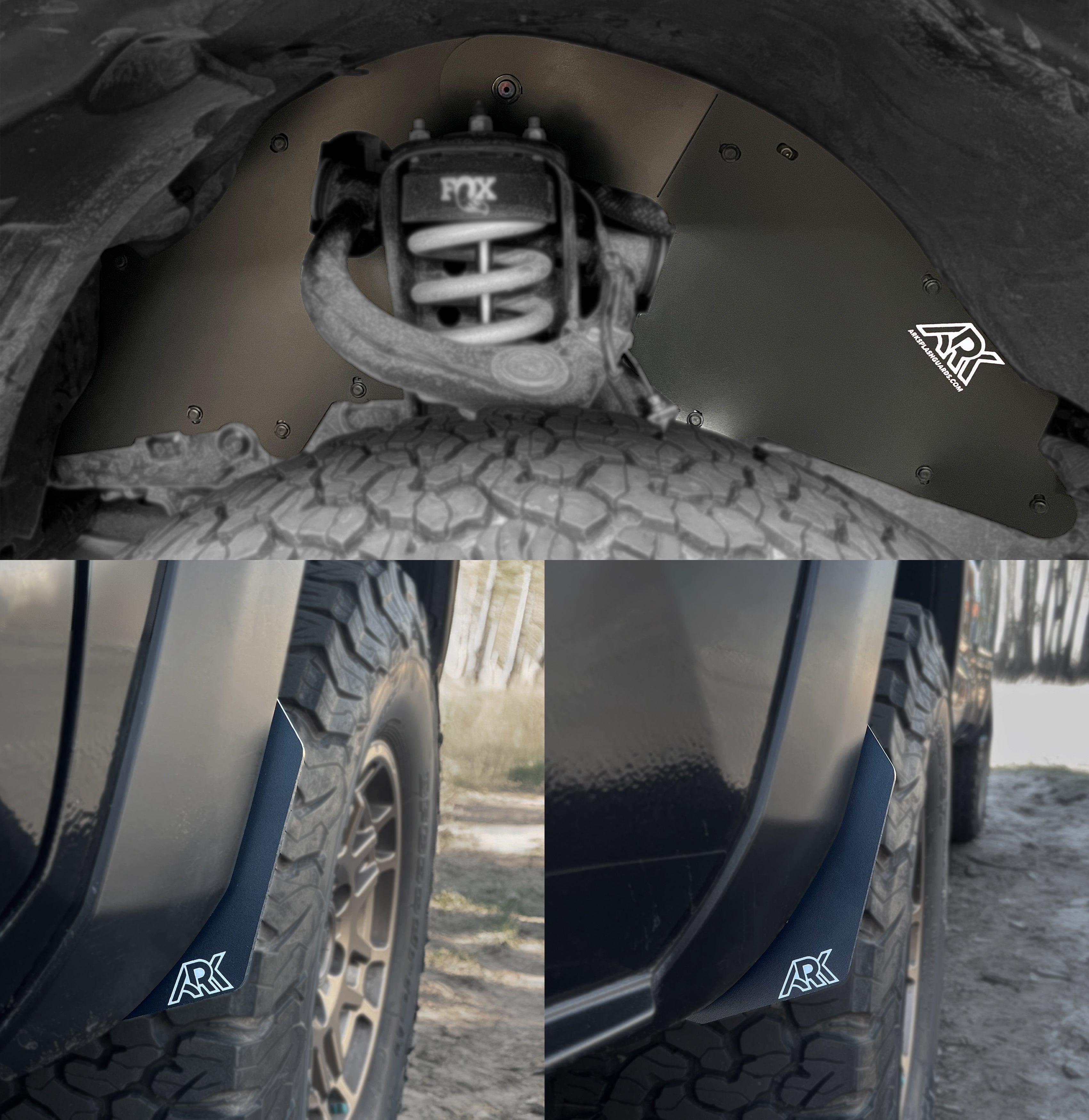 Ark Splash Guards 2020+ Toyota Highlander TriXPoly Micros Flares