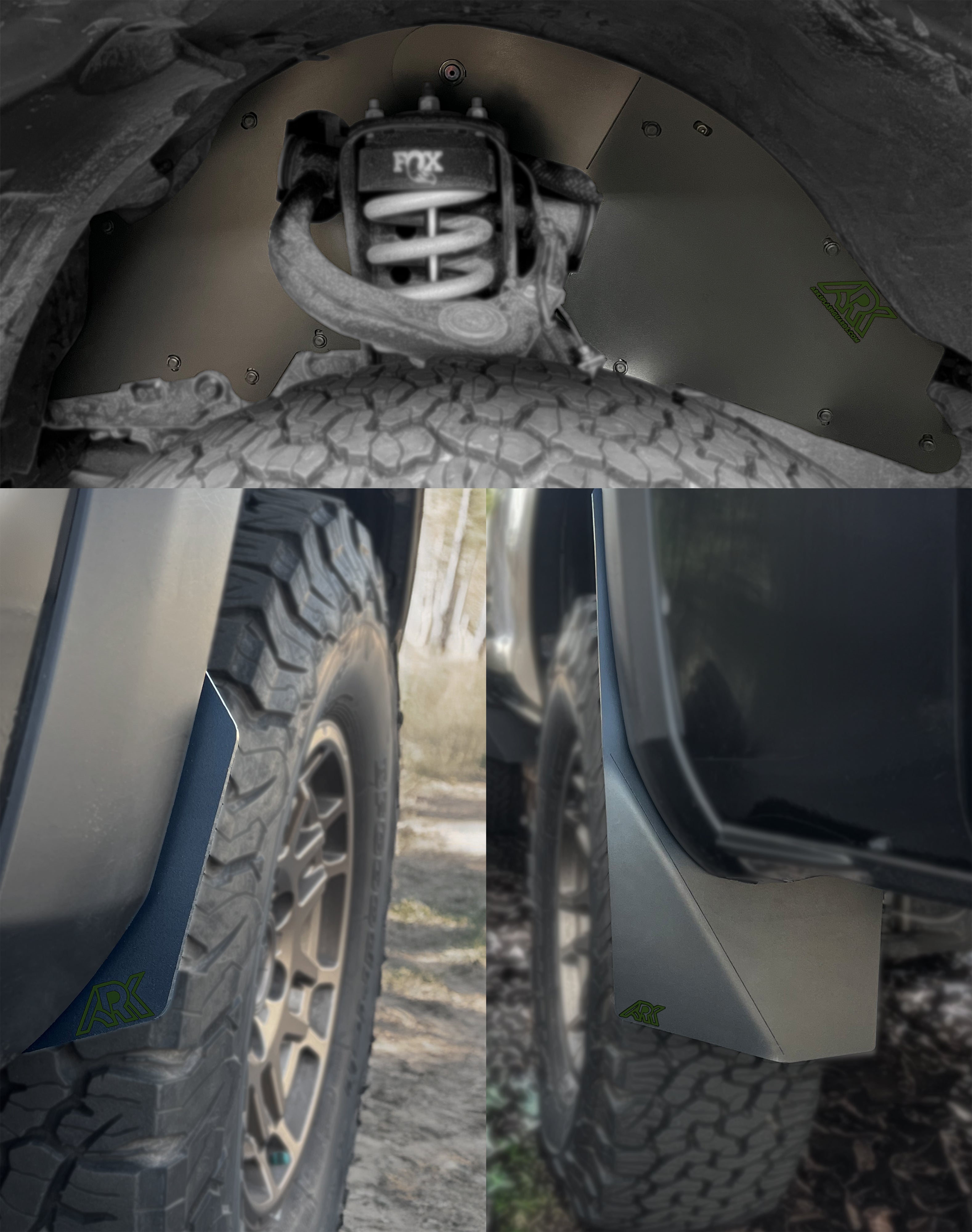 Ark Splash Guards 2020+ Toyota Highlander TriXPoly Micros Flares