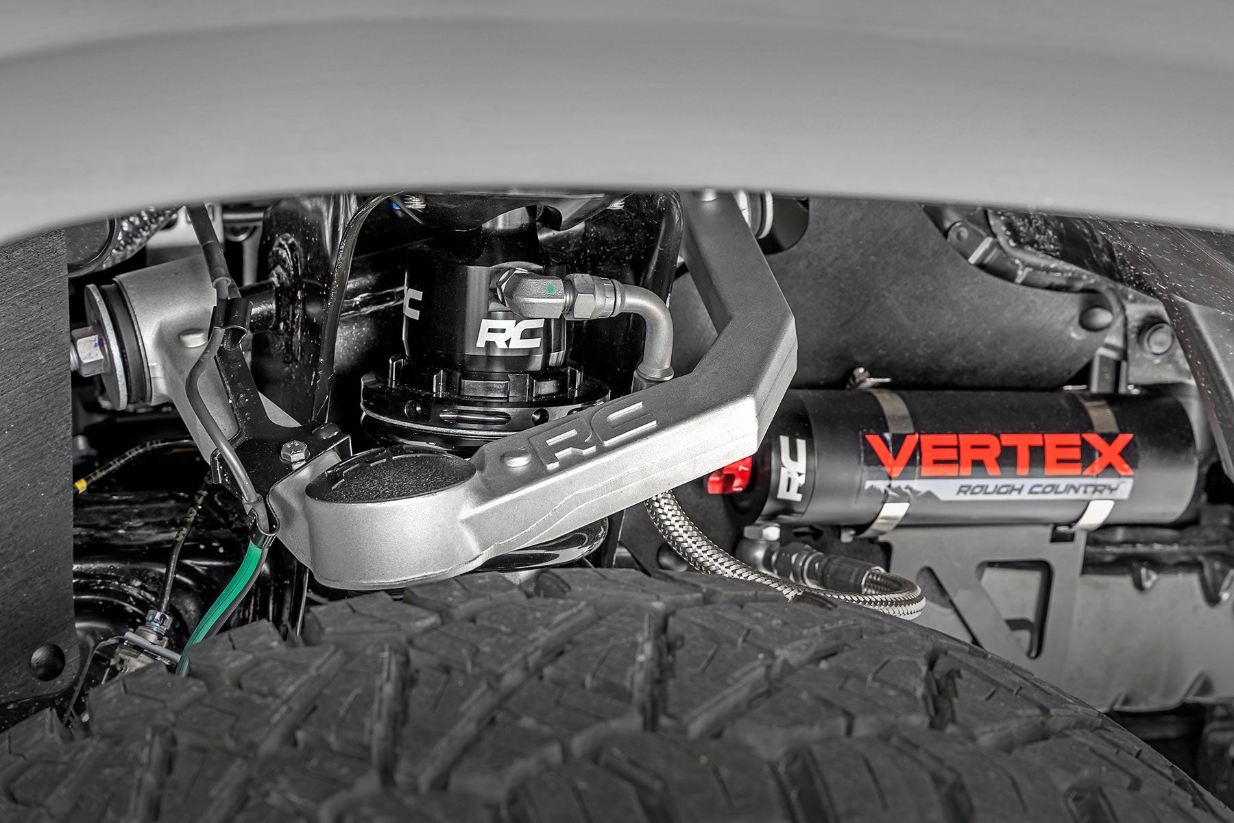 Rough Country 74250 Bolt On 3.5" Suspension Lift Kit for 2005-2023 Toyota Tacoma + Vertex Coilovers