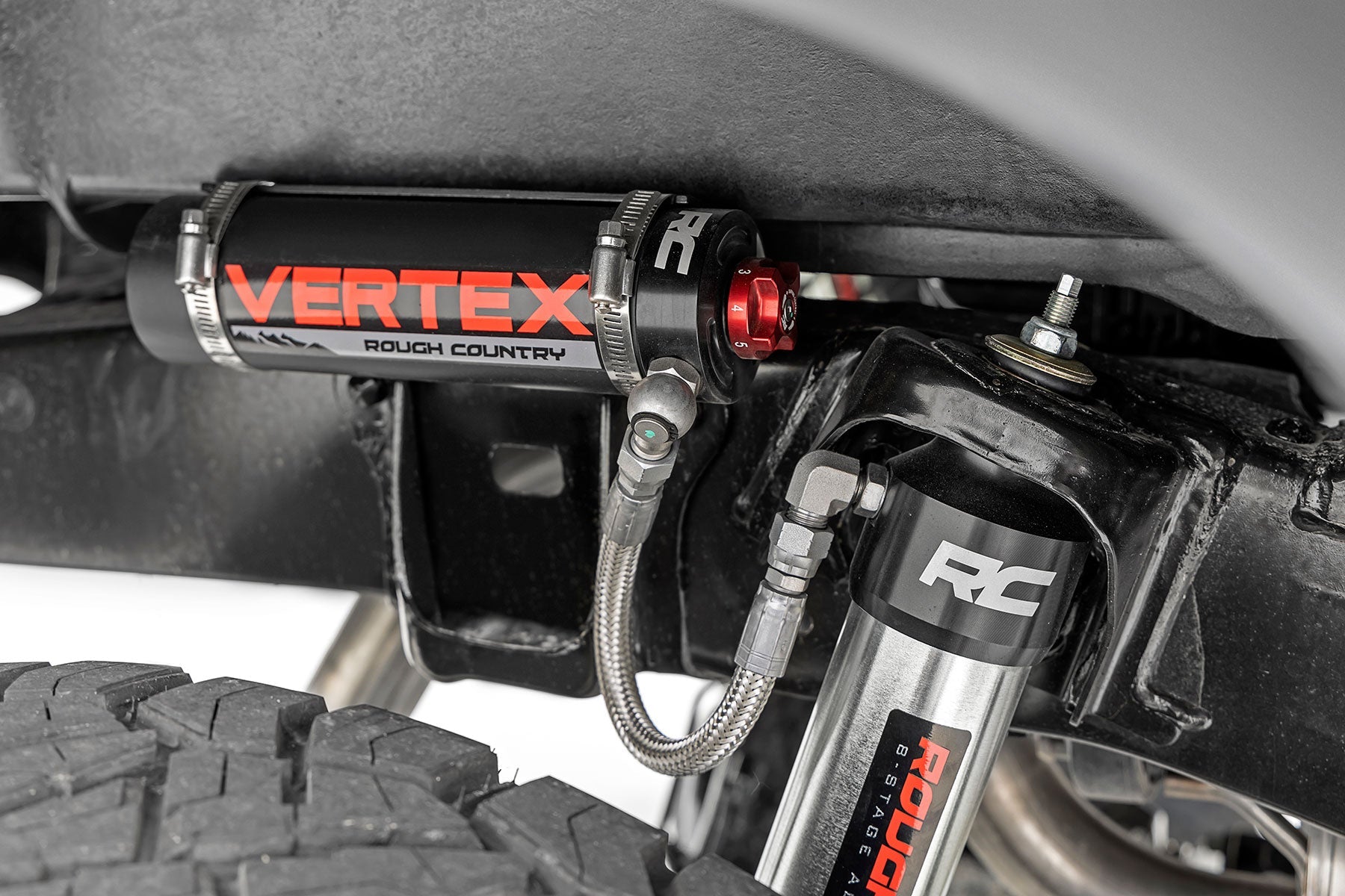Rough Country 74250 Bolt On 3.5" Suspension Lift Kit for 2005-2023 Toyota Tacoma + Vertex Coilovers