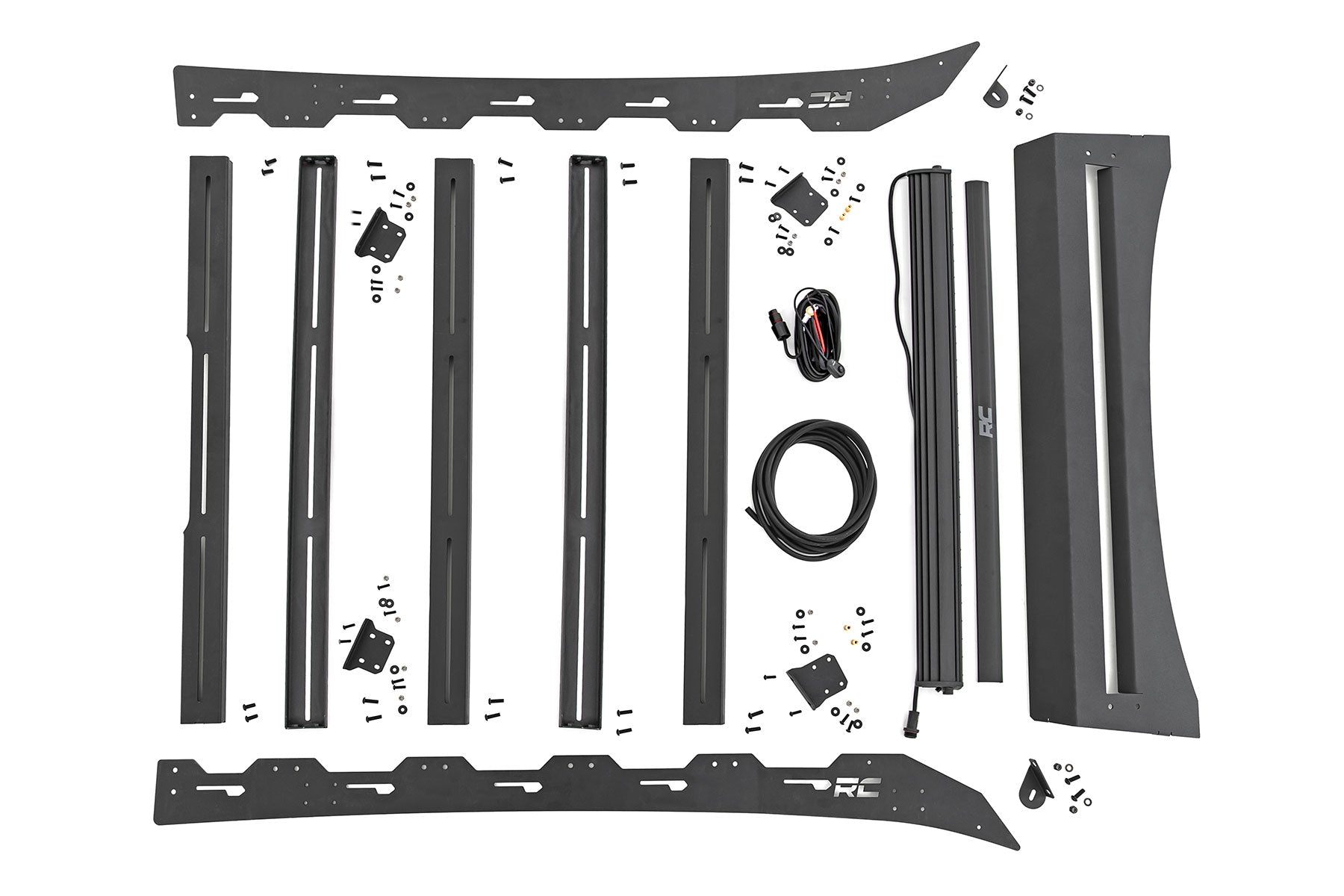 Rough Country Low Profile LED Roof Rack for 2005-2023 Toyota Tacoma 2WD / 4WD