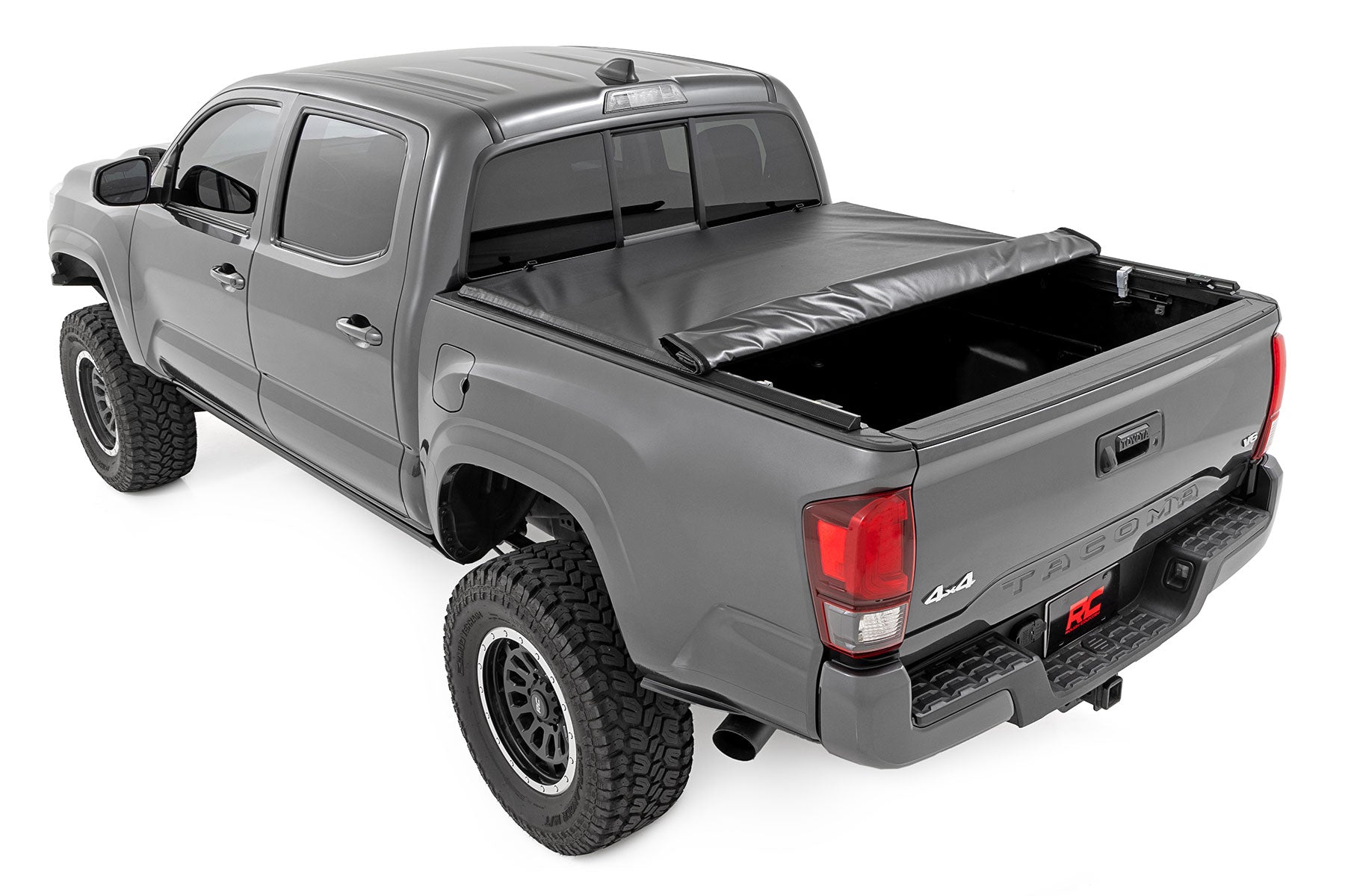 Rough Country 42716501 Soft Roll Up Tonneau Cover for 2016-2023 Toyota Tacoma (5' Bed)