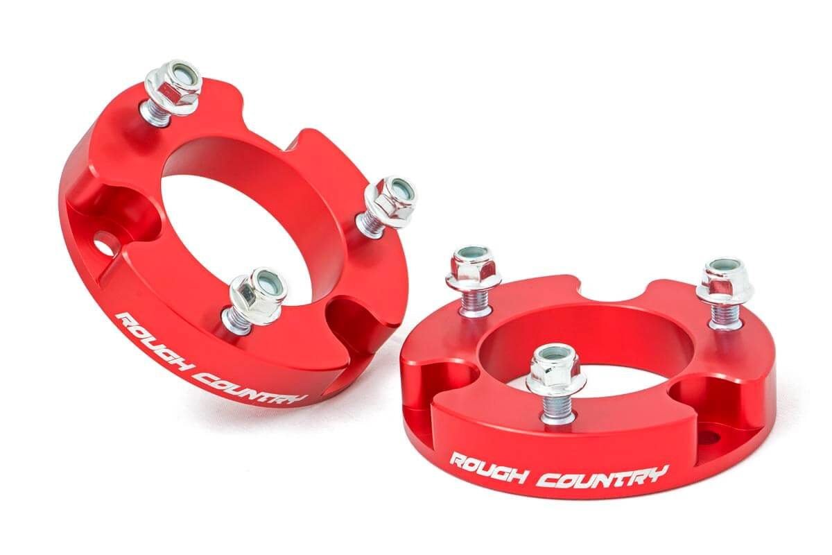 Rough Country Billet Aluminum Leveling Kit 2" for 2005-2023 Toyota Tacoma 2WD/4WD