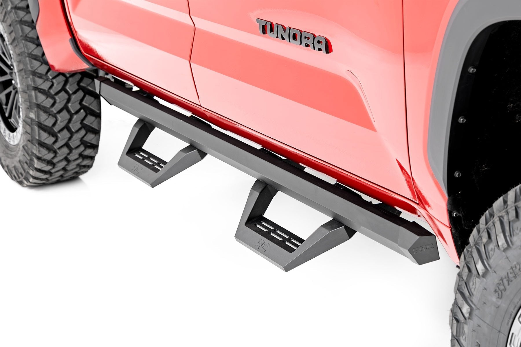 Rough Country Bolt on SRX2 Aluminum Side Nerf Steps for 2022-2025 Toyota Tundra