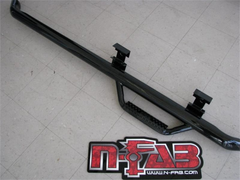 N-Fab Nerf Step 87-96 Ford F-250/350 Regular Cab - Gloss Black - Cab Length - 3in