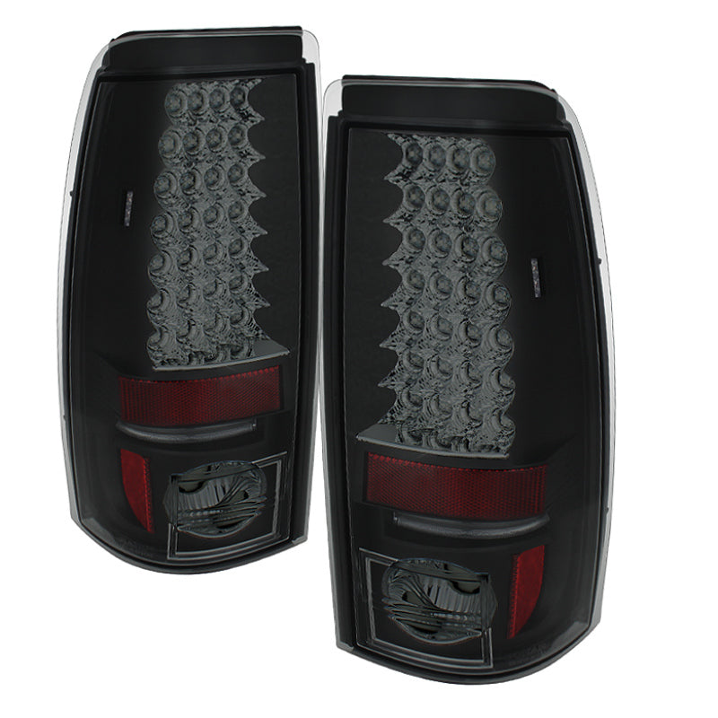 Spyder Chevy Silverado 1500 99-02 (Not Fit Stepside) LED Tail Lights Blk Smke ALT-YD-CS99-LED-BSM