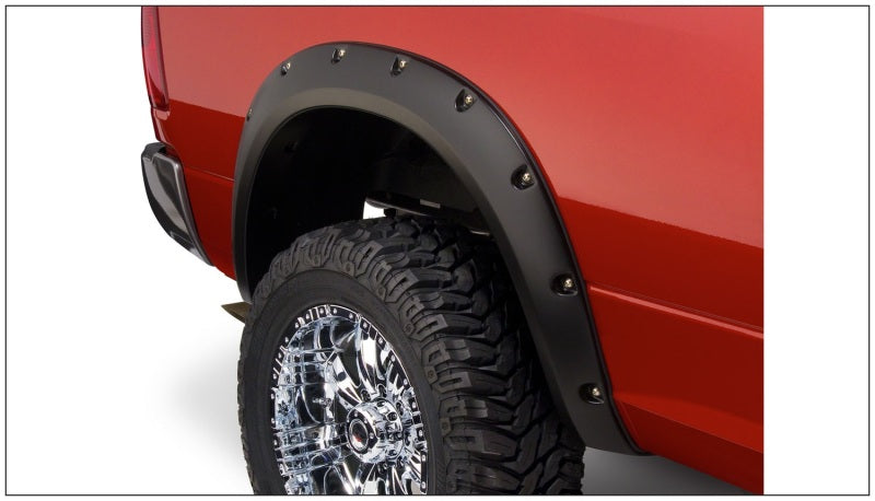 Bushwacker 10-18 Dodge Ram 2500 Fleetside Pocket Style Flares 4pc 76.3/98.3in Bed - Black